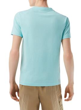 Camiseta Lacoste SPORT Transpirable Azul Hombre