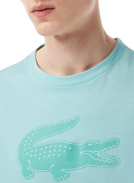 Camiseta Lacoste SPORT Transpirable Azul Hombre