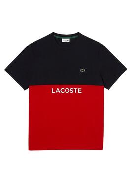 Camiseta Lacoste Color Block Marino para Hombre