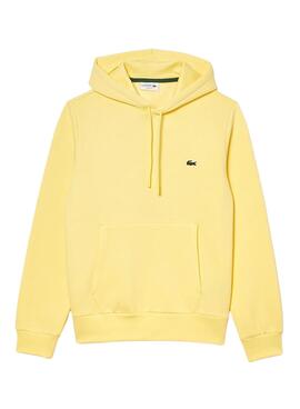 Sudadera Lacoste Algodón Ecológico Amarillo Hombre