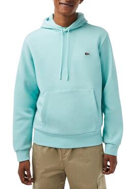 Sudadera Lacoste Algodón Ecológico Azul Hombre