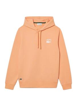 Sudadera Lacoste Classic Fit Naranja para Hombre