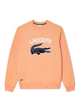 Sudadera Lacoste Cocodrilo Naranja para Hombre