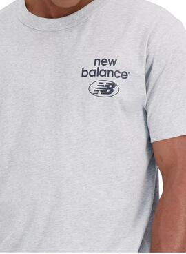 Camiseta New Balance Reimagined Gris para Hombre