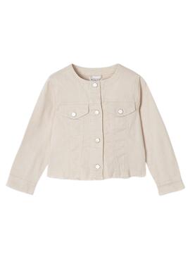 Chaqueta Mayoral Sarga Beige para Niña