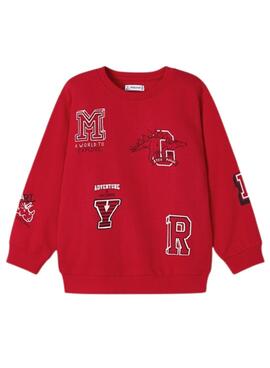 Sudadera Mayoral Print Rojo para Niño