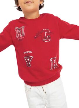 Sudadera Mayoral Print Rojo para Niño