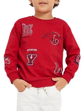 Sudadera Mayoral Print Rojo para Niño