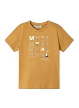 Camiseta Mayoral Básico Camel para Niño
