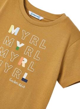 Camiseta Mayoral Básico Camel para Niño