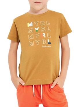 Camiseta Mayoral Básico Camel para Niño