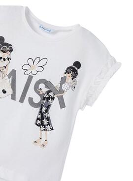 Camiseta Mayoral Banda Lazo para Niña