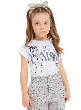 Camiseta Mayoral Banda Lazo para Niña