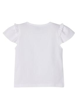 Camiseta Mayoral Flor Blanco para Niña