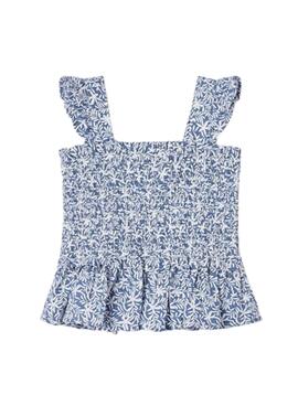 Blusa Mayoral Gomitas Azul para Niña