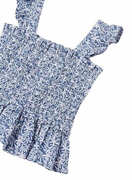 Blusa Mayoral Gomitas Azul para Niña