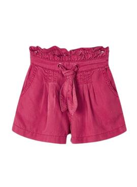 Pantalon Corto Mayoral Fluido Rosa para Niña