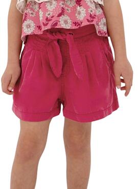 Pantalon Corto Mayoral Fluido Rosa para Niña