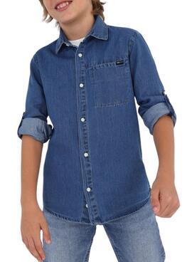 Camisa Mayoral Denim Azul para Niño