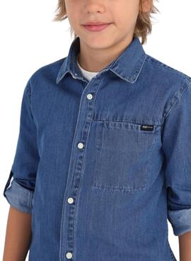 Camisa Mayoral Denim Azul para Niño