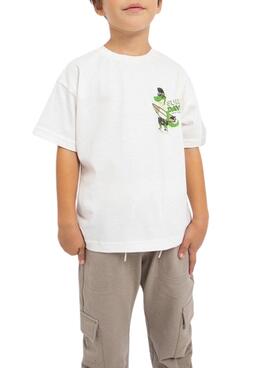 Camiseta Mayoral Surf Days Blanco para Niño