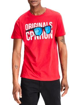 Camiseta Jack and Jones Jorlips Rojo