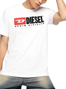 Camiseta Diesel T-JUST Division Blanco Hombre