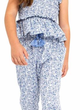 Pantalón Mayoral Estampado Azul para Niña