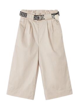 Pantalón Mayoral Cinturón Beige para Niña