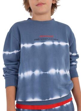 Sudadera Mayoral Tie Dye Azul para Niño