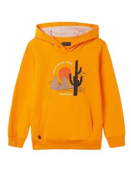 Sudadera Mayoral Print Naranja para Niño