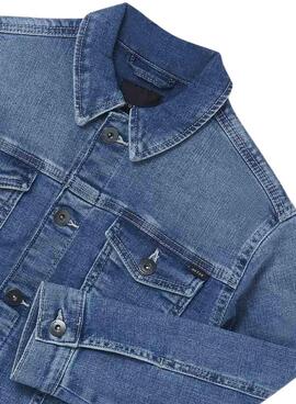 Cazadora Mayoral Tejana Azul para Niño