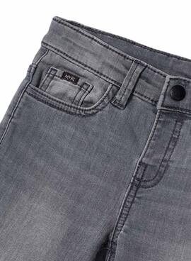 Pantalón Mayoral Sort Denim Gris para Niño