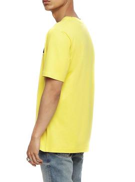 Camiseta Diesel T-Just Division Amarillo Hombre