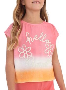 Camiseta Mayoral Tie Dye Rosa para Niña