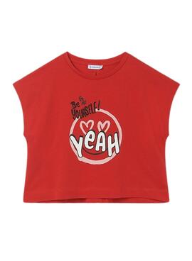 Camiseta Mayoral Nudo Espalda Rojo para Niña