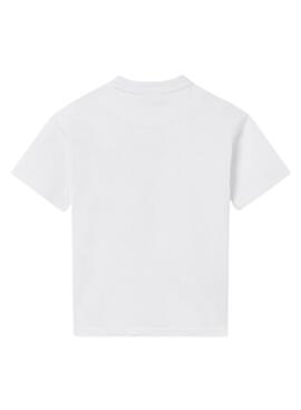 Camiseta Mayoral Bolsillo Plano Blanco para Niño