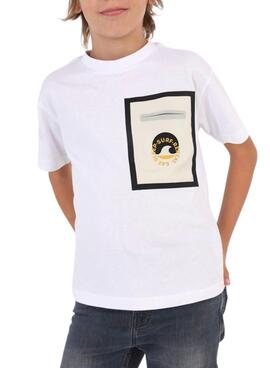 Camiseta Mayoral Bolsillo Plano Blanco para Niño