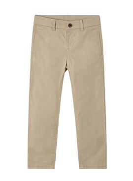 Pantalón Mayoral Chino Sarga Basic Beige para Niño