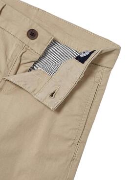 Pantalón Mayoral Chino Sarga Basic Beige para Niño