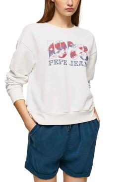 Sudadera Pepe Jeans NYA Blanco para Mujer