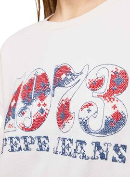 Sudadera Pepe Jeans NYA Blanco para Mujer
