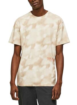 Camiseta Pepe Jeans Rickie Beige para Hombre