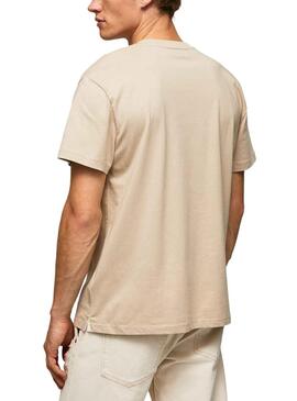 Camiseta Pepe Jeans Riane Beige para Hombre