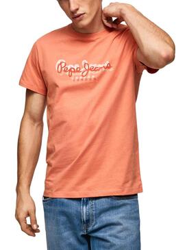 Camiseta Pepe Jeans Richme Naranja para Hombre