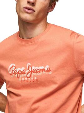 Camiseta Pepe Jeans Richme Naranja para Hombre