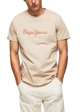 Camiseta Pepe Jeans Richme Beige para Hombre