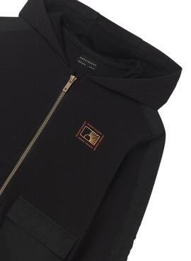 Sudadera Mayoral Contrastes Plana Negro para Niño