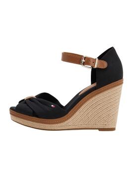 Sandalias Tommy Hilfiger Iconic Elena Negro Mujer