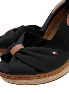 Sandalias Tommy Hilfiger Iconic Elena Negro Mujer